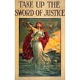 thumbnail image 2 of Bernard Partridge 13x18 Gold Ornate Wood Frame and Double Matted Museum Art Print Titled - Take Up the Sword of Justice (1915), 2 of 4