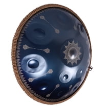 Sound Healing handmade 22inch Handpan Blue Steel 10notes Handpan Drum for  Beginner with Accessories Musical Gifts for Friends Percussion Instruments