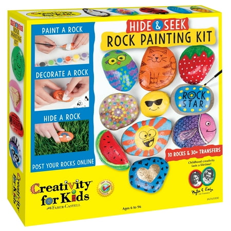 - Hide & Seek Rock Painting Kit - Craft Kit by Creativity for Kids
