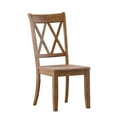 thumbnail image 4 of Weston Home Farmhouse Wood Dining Side Chair, Oak (Set of 2), 4 of 10