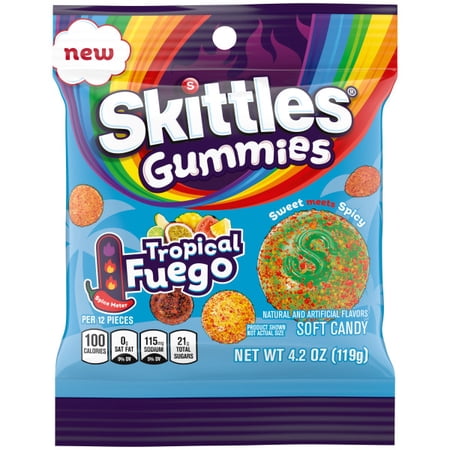 SKITTLES GUMMIES TROPICAL FUEGO