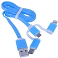 thumbnail image 3 of Cable 3 en 1 Q TOUCH USB a Lightning Tipo C Micro USB Carga Rapida 1m Azul, 3 of 5