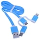 thumbnail image 3 of Cable 3 en 1 Q TOUCH USB a Lightning Tipo C Micro USB Carga Rapida 1m Azul, 3 of 5