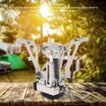 thumbnail image 4 of Integrated Mini  Stove, Adjustable Control Valve Portable Broad Compatibility Portable Camping Stove Easy To Use Durable  For Hiking Black Connector, 4 of 8