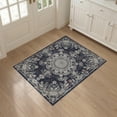 thumbnail image 3 of ODIKA 3'x5' Washable Accent Rug Under Boho Vintage Centerpiece Featuring Decorative Border Geometric for Bedside, Nursery Room, Pet Friendly & Non-Shedding, 3 of 7