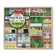 thumbnail image 3 of Melissa & Doug Wooden Town Play Set With Storage Tray (32 piece), Child, 3 of 9