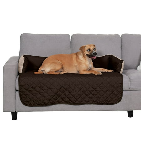 UPC: 0842229100433 | FurHaven Pet Furniture Cover | Sofa Buddy Reversible Furniture Cover Protector Pet Bed for Dogs & Cats  Espresso/Clay  Large