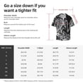 thumbnail image 5 of Sikiie Gothic Skull Floral Art Men's Cuban Shirt, Hawaiian Shirts, Business Casual Button Down Shirts, Short Sleeve Shirt-Large, 5 of 5