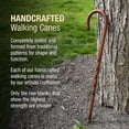 thumbnail image 5 of Brazos Handcrafted Wood Walking Cane, Twisted Oak, Crook Style Handle, for Men & Women, Brown, 37", 5 of 9