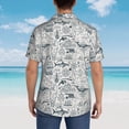 thumbnail image 4 of Fotbe Vintage Sailboats Camisa Hawaiana para Hombre Unisex – Camisa Casual de Verano con Botones de Manga Corta de Algodón y Lino,Medium, 4 of 7