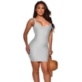 thumbnail image 1 of Nouvelle Robe Moulante Sexy pour Femmes Sans Manches, Sans Dos, Nervurée, 1 of 2