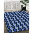 thumbnail image 3 of Ahgly Company Machine Washable Indoor Rectangle Transitional Deep-Sea Blue Area Rugs, 2' x 5', 3 of 7