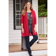 thumbnail image 2 of Catherines Women's Plus Size Daydream Waffle Knit Sweater, 2 of 6