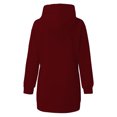 thumbnail image 4 of Vestido suelto de manga larga con capucha y bolsillo con estampado de corazón para mujer a la moda Pompotops  hdfakjf2309, 4 of 4