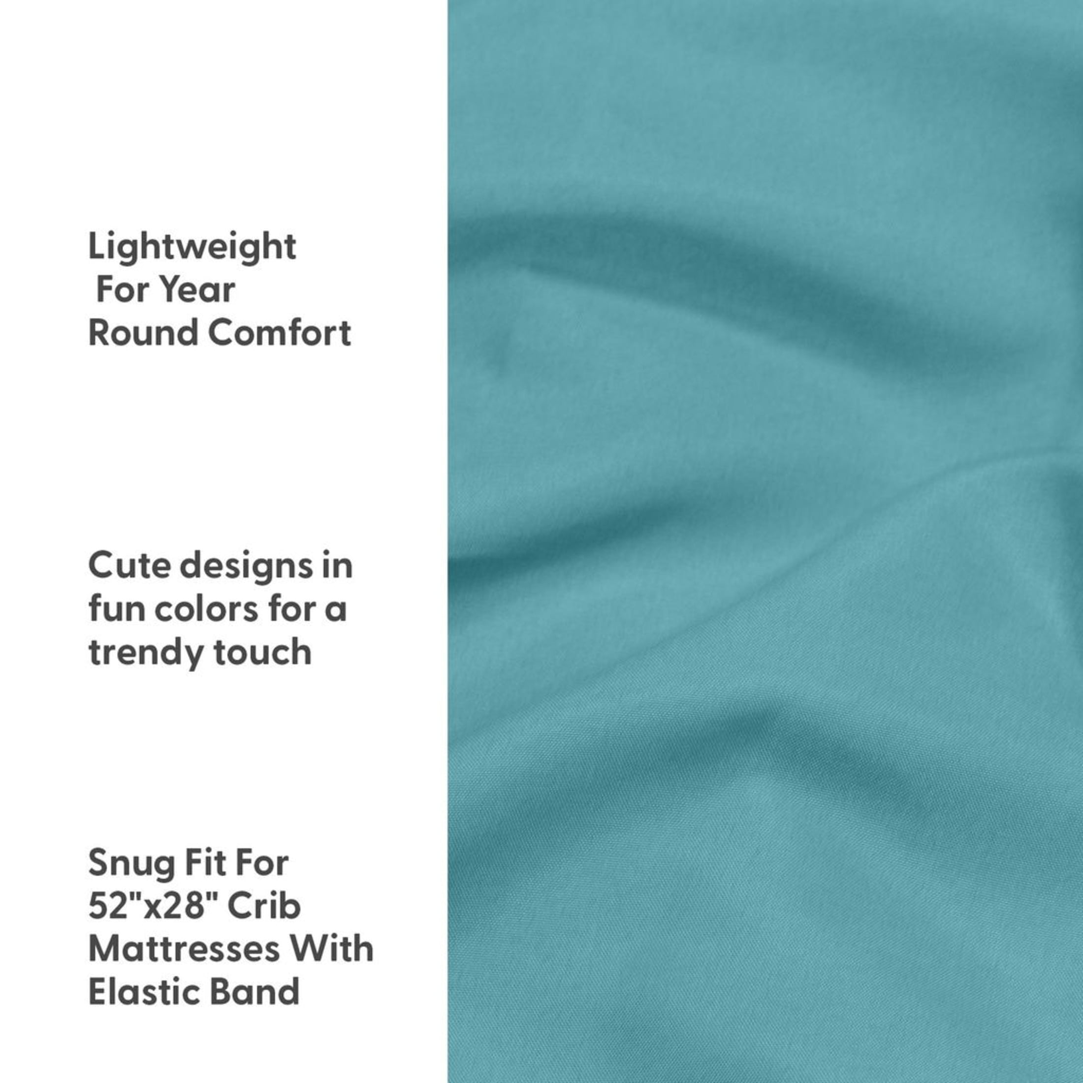 The Peanutshell Fitted Crib Sheet Set, Space, 4 Pack