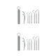 thumbnail image 2 of Monstrate Palillo de de acero inoxidable 304 para viajes al aire libre, palillo de limpieza de dientes, barbacoa desmontable, tenedor de fruta para Type1 NO1 Monstrate CBP259795, 2 of 6