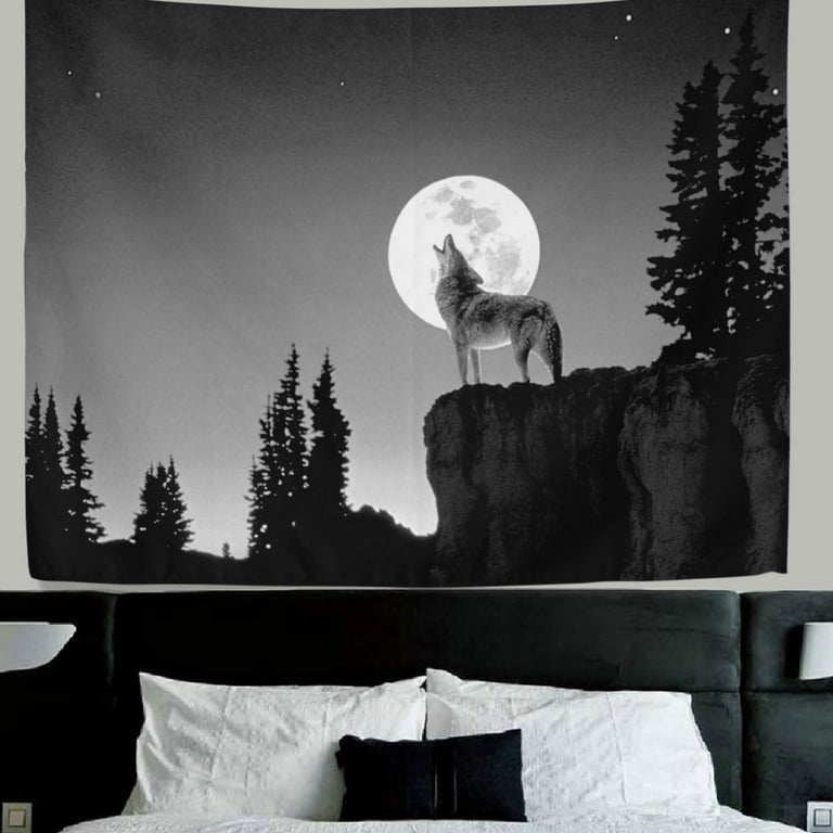 Wolf discount wall tapestry