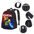 thumbnail image 4 of Roblox Backpack with Adjustable Straps, Multiple Pockets Backpack for Kids Adult, Perfect for School Travel Work Camping, 4 of 5