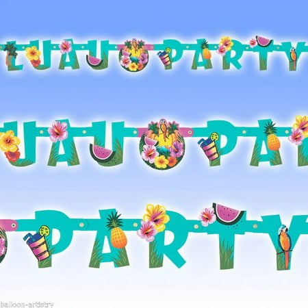 Luau Party Jointed Banner