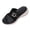 Slipper - Black, variant on Samdudou Casual Sandals for Women Summer Open Toe Slip On Slides Woven Raffia Strap Texture Metal Buckle Detail Outdoor Walking Shoes Chic Beach Vacation Slippers Ladies