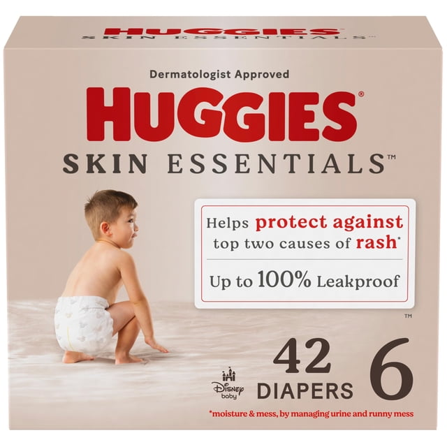 Pañales Huggies Skin Essentials tamaño 6 para bebé (más de 16 kg) x42
