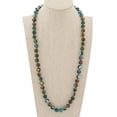 thumbnail image 4 of GlassOfVenice Murano Glass Mosaic Long Necklace - Transparent Green, 4 of 7