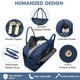 thumbnail image 3 of Bolsa de viaje LUOCIP de gran capacidad de 35 litros con bolsillo húmedo, color azul marino, 3 of 6