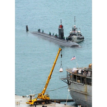 LAMINATED POSTER Los Angeles class submarine USS San Juan (SSN 751) arrives for a port visit and prepares to be berth Poster Print 24 x (Best San Juan Island To Visit)