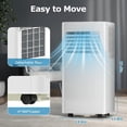 thumbnail image 5 of 4-in-1 Portable Air Conditioners with Remote Control,10000BTU Portable AC Units Cools 350 Sq.Ft with with Cool,Fan,Dehumidifier,Sleep 24H Timer，Easy Install Kit for Bedroom,Office,Dorm, 5 of 8