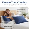 thumbnail image 3 of Unique Bargains 2 Pack Polyester Pillowcase Smooth Cooling Envelope Closure Navy Blue, 3 of 5