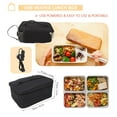 thumbnail image 3 of Mini Portable Oven, 2 Pack Food Warmer Electric Lunch Box With USB, Mini Personal Heated Lunch Box For Cooking And Reheating Meals In Office, Travel, Potlucks, Hotel, Home Kitchen, 3 of 8