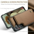 thumbnail image 3 of For Samsung Galaxy S26 Case with Card Holder, Wallet Case for Women Men with RFID Blocking, Durable Leather Kickstand Magnetic Clasp Shockproof Phone Case, 3 of 11