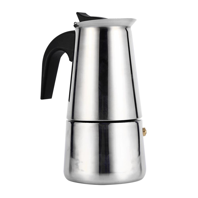 Stainless Steel Moka Pot, Portable 