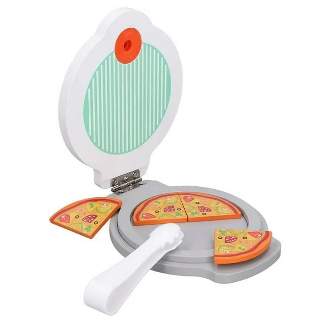 Kitchen Coffee Maker Toy Wooden Mini Silmulation Pretend Coffee Maker Pancake Machine Toy Playset for Kids Birthday Gift