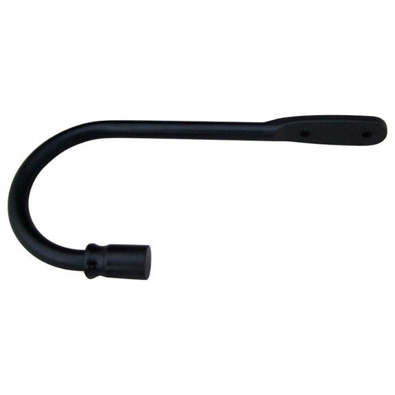 Urbanest Decorative Curtain Holdbacks for Drapes and Curtains, Classic Metal Drapery Tiebacks, Window Curtain Holdback Hooks, 1 Piece, Black