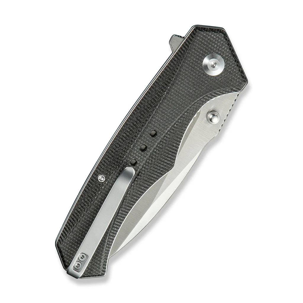 CIVIVI Photonix Pocket Knife, Folding Knife with 3.7" 14C28N Blade Micarta Handle with Pocket Clip for Men Women, Camping Hiking Fishing Knife C23081B-3, Dark Green