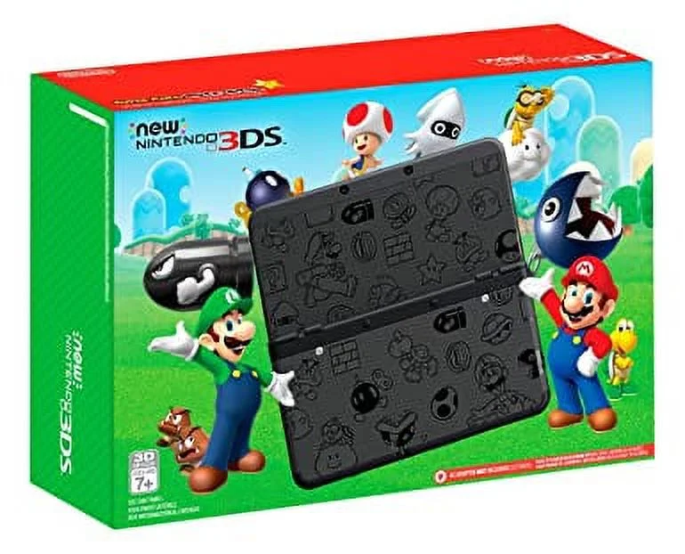 Restored - Nintendo 3DS Super Mario Black Edition (Refurbished
