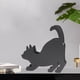 thumbnail image 3 of Quemador de incienso de metal con forma de gato, resistente al fuego y a la intemperie. Estirar gato, 3 of 9