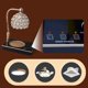 thumbnail image 5 of Calentador de velas de cera fundida, lámpara de ambiente, control de altura y brillo, luces de mesa para el hogar Oro, 5 of 9