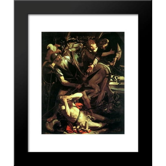 Conversion of Saint Paul 20x24 Framed Art Print by Caravaggio