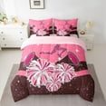 thumbnail image 2 of Castle Fairy Girly Dreamy Dance Twin Bedding Sets 7-Piece for Kids Teens,Bling Glitter Bedding Comforter Set Microfiber,Cheer Theme Breathable Sheet Sets,Breathable Home Decor,Reversible, 2 of 8