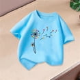 thumbnail image 5 of DJDLJWCJ Teen Girl T Shirts, Girls Short Sleeve Shirts Kids Summer Tops Summer T Shirts for Girls Cute Printed Lightweight Fashion Tops Light Blue 12-14 T, 5 of 5