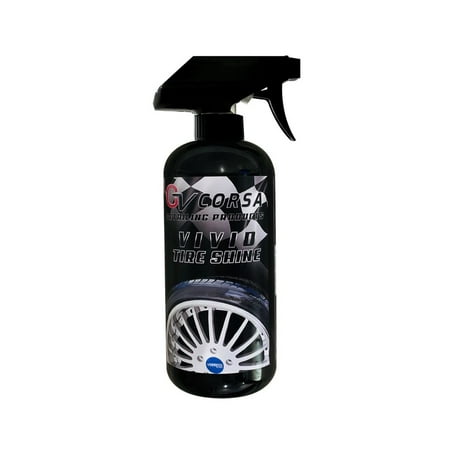 GV Corsa Detailing Products Vivid Tire Shine 16oz, Tire Dressing, Tire Gloss, Tire Shine Spray, car tire shine