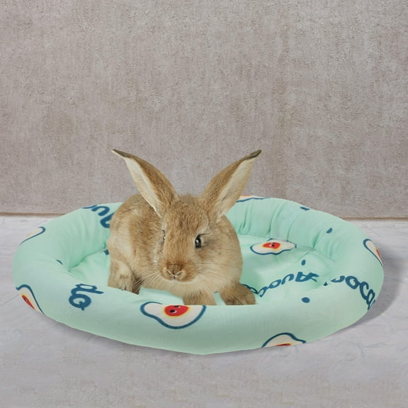 Soimiss Comfortable Green Rabbit Bed and Hamster Bedding with NonSlip Bottom for Pet Use PP Cotton 2Pcs