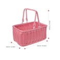 thumbnail image 2 of HAMPPLIES 1Set Portable Handheld Baskets Woven For Supermarket Shopping And Packing Rustic Decorative Style, 2 of 6