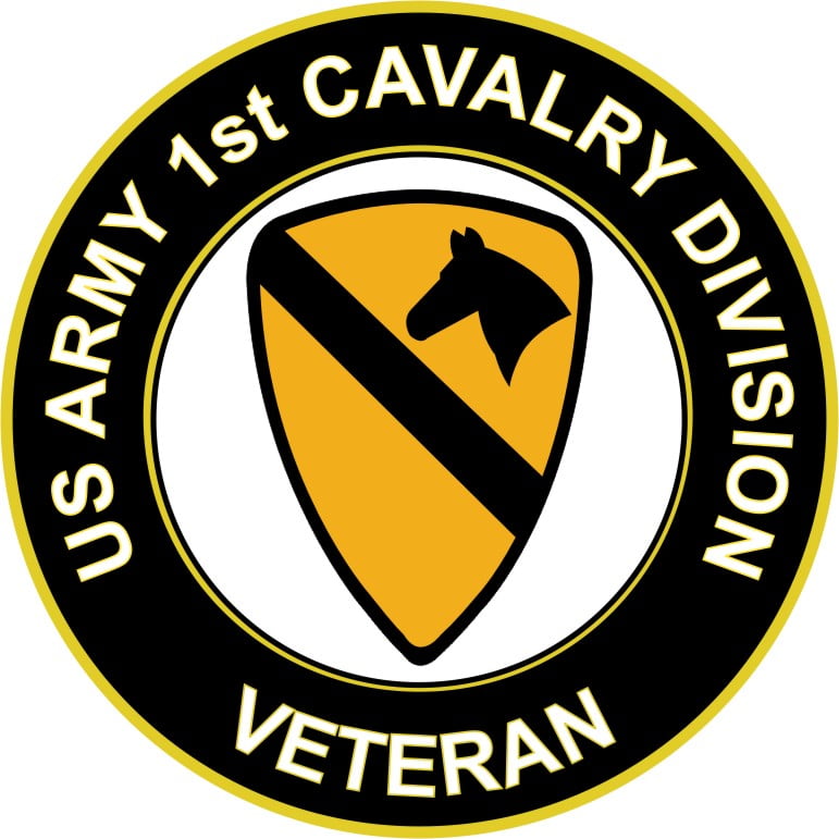Aluminum Military License Plate Army 1rst Cavalry Division NEW The First Team 