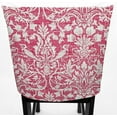 thumbnail image 2 of Pink Floral Damask Dining Room Chair Back Covers or Seat Covers by Penny's Needful Things (Chair Back Cover Only) (18 W x 17 H CHAIR BACK), 2 of 4