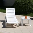 thumbnail image 2 of Compamia Sunray Square Resin Patio Side Table in Green, 2 of 2