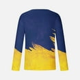 thumbnail image 4 of Patlollav Mens T-Shirt Gradient Printed Sports Shirt Long Sleeve Round Neck Tops, 4 of 5