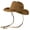 Khaki, variant on Vintage Homburg Panama Hat Victorian Age Western Porkpie Hat Top Hat for Dinner Outdoor Casual Wear